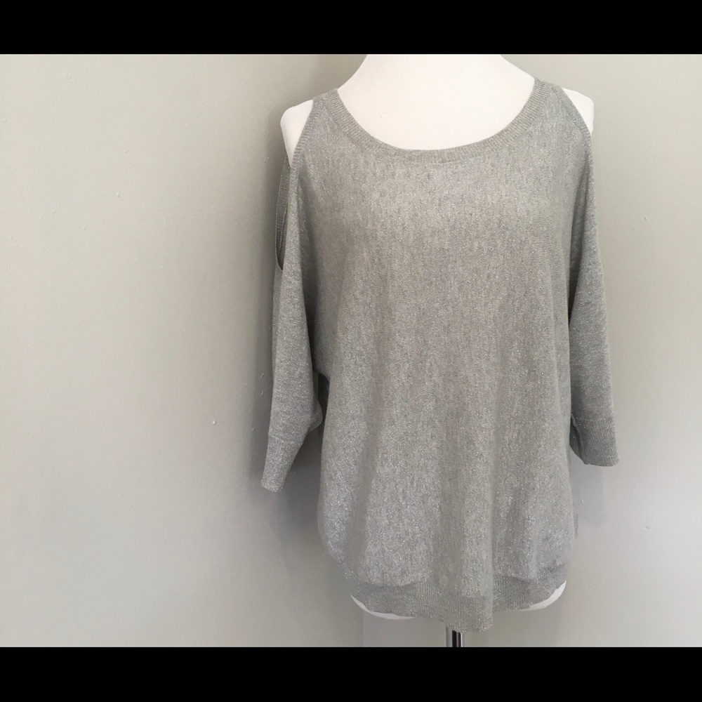 a.n.a Top Blouse Cold Shoulder Dolman Batwing